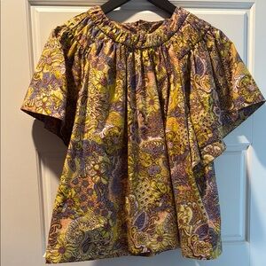 Marie Oliver Meadow Paisley Top